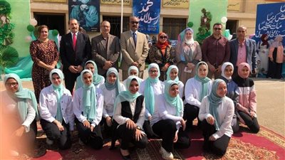 مدير تعليم المنوفية يشهد احتفال مدرسة الثانوية القديمة للبنات بالمولد النبوي الشريف 