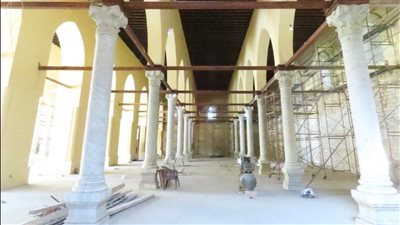 ننشر التفاصيل الكاملة لأعمال ترميم جامع الظاهر بيبرس الأثري تمهيدًا لافتتاحه