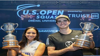 للمرة الثالثة على التوالي... لاعبة وادى دجلة نوران جوهر تفوز ببطولة أمريكا المفتوحة للإسكواش.. وتعادل رقم الماليزية نيكول دايفيد