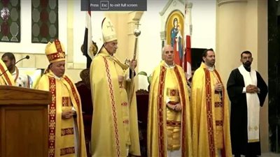 البطريرك الماروني يترأس القداس الإلهي بكاتدرائية القديس يوسف بالظاهر