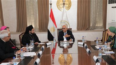 وزير التعليم يلتقي بوفد مجلس البطاركة والأساقفة الكاثوليك والأمانة العامة للمدارس
