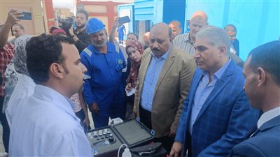 رئيس مياه القناة وسكرتير عام الإسماعيلية يفتتحان إحلال وتجديد محطة أم عزام بالقصاصين