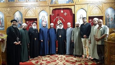 وفد إسلامي يزور كنيسة العذراء والأنبا بيشوي ببورسعيد