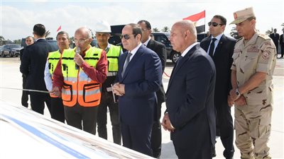 عاجل.. السيسي يتفقد أعمال تطوير الطريق الدولي الساحلي بكفر الشيخ