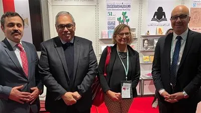 جناح هيئة الكتاب في معرض فرانكفورت الدولي يستقبل السفير خالد طه ونائب رئيس المعرض