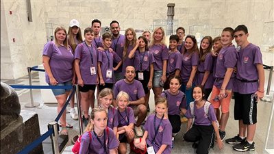 350 طفلًا من أنحاء العالم في زيارة للمتحف القومي للحضارة المصرية