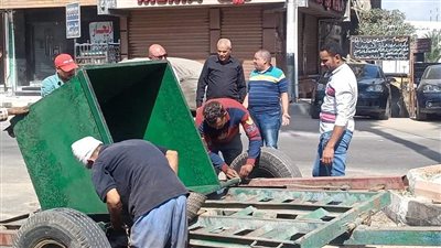 تجديد صناديق القمامة بالمنصورة بأخرى مجهزة لسيارات النظافة