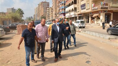 محافظ القليوبية يتفقد أعمال تطوير المرحلة الثانية من شارع فريد ندا ببنها