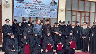 وفد رهباني روسي يزور إيبارشية ديروط