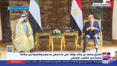 هذا ما قاله الرئيس السيسي للشيخ محمد بن راشد آل مكتوم (فيديو)