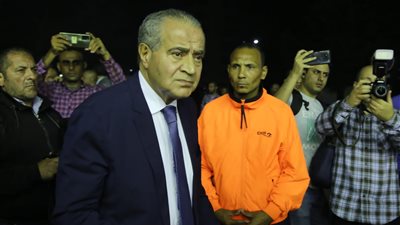 وزير التموين يشارك بعزاء فريد الديب بمسجد عمر مكرم (صور)