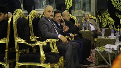 جمال وعلاء وعزمي أبرز الحضور في عزاء المحامي الراحل فريد الديب |صور