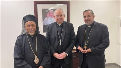 الأنبا كيرلس يزور رئيس أساقفة لوس أنجلوس