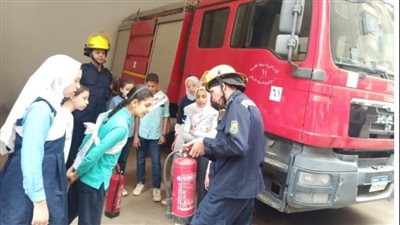 الحماية المدنية بالغربية.. تستقبل عدد من تلاميذ المعاهد الإبتدائية الأزهرية