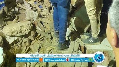 ننشر اللقطات الأولى لموقع انهيار عقار مكون من 5 طوابق بإمبابة (صور)