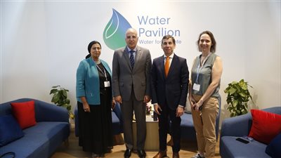 على هامش مؤتمر المناخ.. وزير الري يلتقي السكرتير التنفيذي لمنظمة 