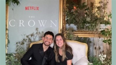 أمير المصري يحضر العرض الخاص للموسم الخامس من المسلسل العالمي The Crown بمدينة لندن