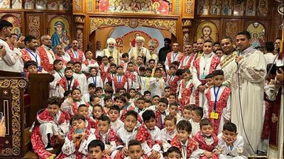 رسامة شمامسة لكنيسة العذراء ومارجرجس بمدينة الأمل