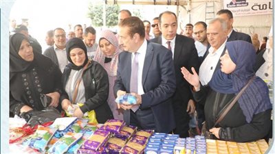محافظ المنوفية: دعم المحافظة بـ3 ألاف طن أرز شعير على الشوادر والمعارض