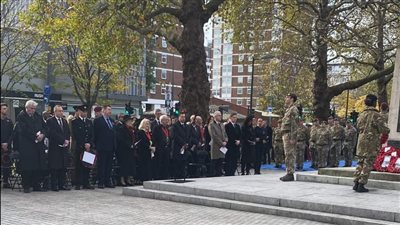 الجالية المصرية تشارك في الاحتفال بذكرى شهداء الحرب العالمية