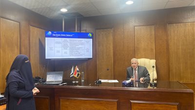 رئيس شركة مياه القليوبية يتابع خطة تقليل الفاقد