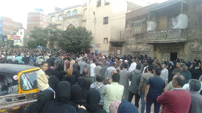 جنازة شعبية لشيماء محمد ضحية أتوبيس ترعة المنصورية بالدقهلية (فيديو وصور)