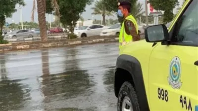 الدفاع المدني يحذر من احتمالية استمرار هطول الأمطار على بعض المناطق