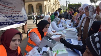 حملة توعوية بمرض السكر والوقاية منه لأعضاء هيئة التدريس والطلاب والعاملين بجامعة القاهرة