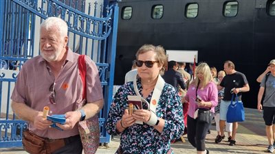 الإسكندرية تستقبل 899 سائح متعددي الجنسيات على متن الباخرة السياحية Azamara Journey