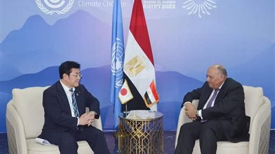 في ختام قمة المناخ.. تفاصيل التعاون بين وزير الخارجية ووزير المناخ الياباني