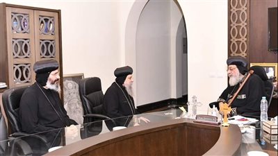 البابا تواضروس يستقبل صاحبي النيافة الأنبا ساويرس والأنبا توماس
