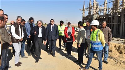 محافظ المنيا يتفقد محطة المعالجة الثلاثية بقرية شارونة 