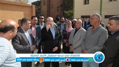 محافظ بني سويف يستمع لمشكلات المواطنين المترددين على الإدارة الهندسية