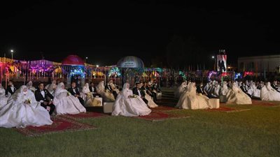 المنطقة الجنوبية العسكرية تنظم حفل زفاف جماعى لـ(200) شاب وفتاة