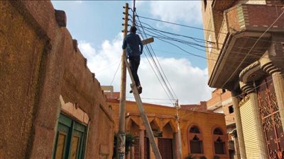 متابعات ميدانية لصيانة شبكات الإنارة بنطاق الوحدات المحلية بالمنوفية
