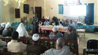  تنظيم جلسات الحوار الوطني بقرية الكوبانية للاستماع للمطالب الجماهيرية بأسوان 