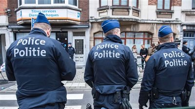 ضباط شرطة في بلجيكا يحتجون لمطالبة الحكومة بمزيد من الدعم ضد العنف ضدهم