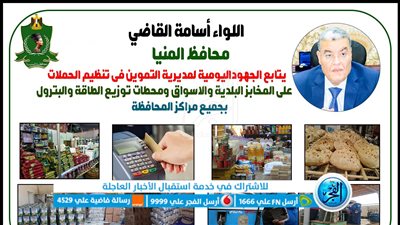 ضبط 62 مخالفة تموينية متنوعة بالمنيا