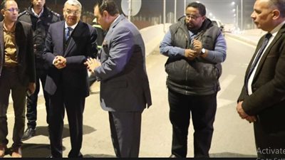 محافظ المنيا يتابع التشغيل التجريبي لكوبري ملوي أعلى الإبراهيمية