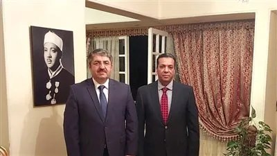 سيمور نصيروف يزور منزل القارئ الشيخ عبد الباسط عبد الصمد