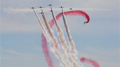 انطلاق فعاليات العرض الجوى المصرى البريطانى (HURGHDA Air Show 2022) بسهل حشيش