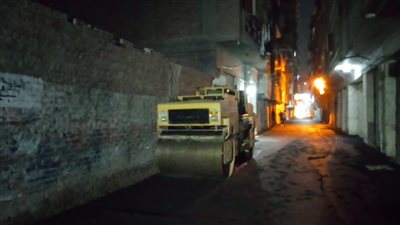 رصف وتطوير متفرعات منطقة الإسكان بالوراق والمنطقة الأثرية وعماني بالبدرشين 