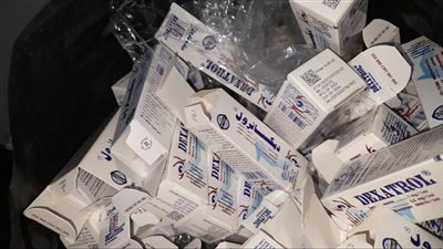 ضبط 350 ألف قرص مخدر فى مصنع غير مرخص بالغربية (صور)