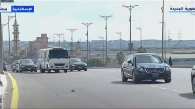 الرئيس السيسي يتفقد محور التعمير