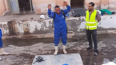 تدريب العاملين في محطات مياه الشرب بالمنوفية على التعامل مع تسريب غاز الكلور