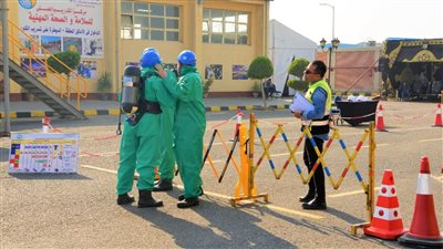 16 شركة في مسابقة السلامة والصحة المهنية بمحطة مياه المنشية 2 بالإسكندرية (صور)