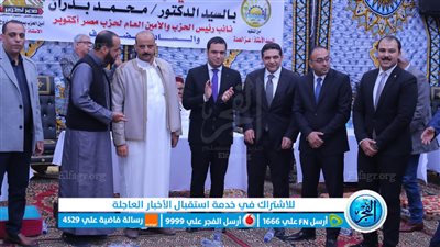 بدران: مصر أكتوبر يضع مشاكل وهموم المواطنين علي رأس أولوياته.. ونسعى لتوفير ١٠٠ فرصة عمل في السلوم