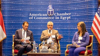 المنطقة الاقتصادية لقناة السويس تعرض الفرص الاستثمارية المتاحة على اعضاء غرفة التجارة الأمريكية بالقاهرة