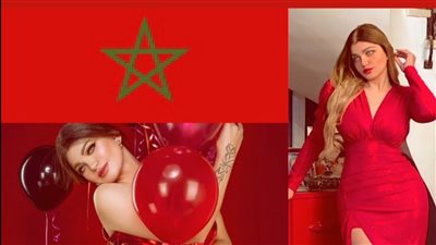 بفستان أحمر..ياسمين الخطيب تدعم المغرب 