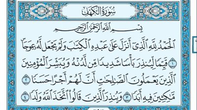 سورة الكهف مكتوبة كاملة بالتشكيل 